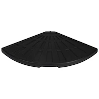 26" Black Fan Off-Set Umbrella Base