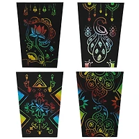 Kulture Khazana Rangoli Mandala Scratch Art Lantern DIY Craft Kit