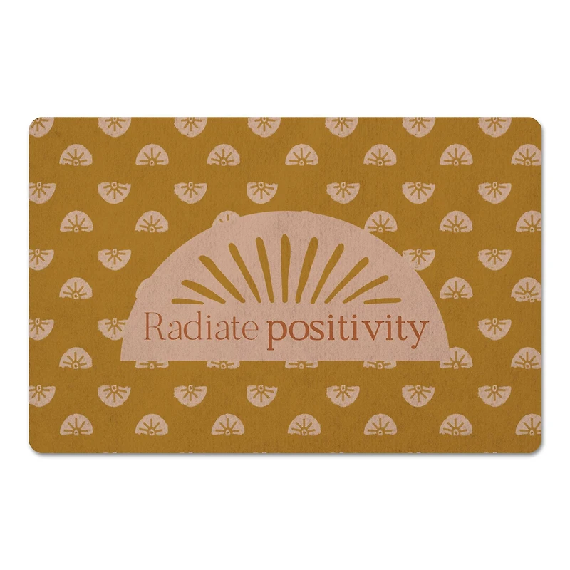 Radiate Positivity Floor Mat