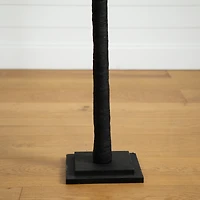 6ft. Orange & Purple LED Pre-Lit Halloween Deluxe Black Twig Artificial Fall Tree