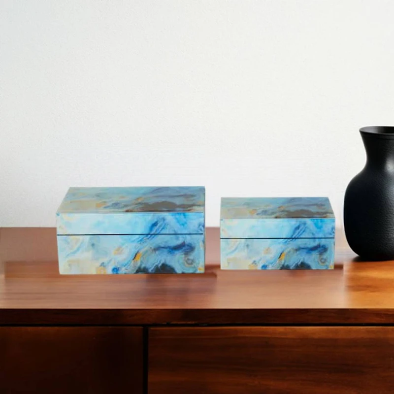 CosmoLiving by Cosmopolitan Blue Bohemian Box Set