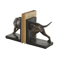7" Black Greyhound Decorative Bookend Set