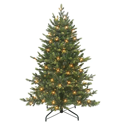 4.5ft. Pre-Lit Royal Majestic Douglas Fir Artificial Christmas Tree, Clear Lights