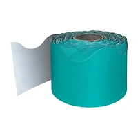 Carson Dellosa® Teal Rolled Scalloped Border, 195ft.