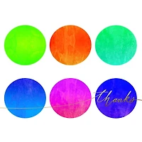 JAM Paper Multi-Dot Aurora Everyday Thank You Card Set, 20ct.