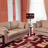 Elegant Designs™ Sheer Shade Lamp with Hanging Crystals