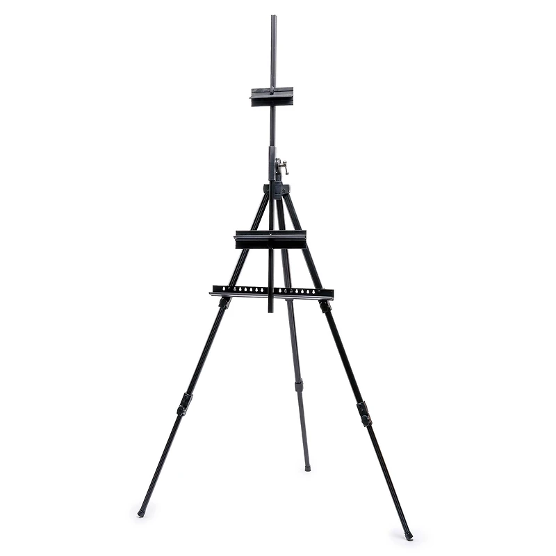Adjustable Black Aluminum Floor Easel by Artist's Loft™