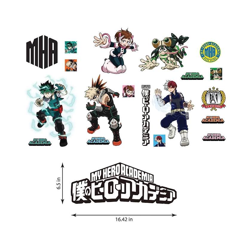 RoomMates My Hero Academia Wall Decals