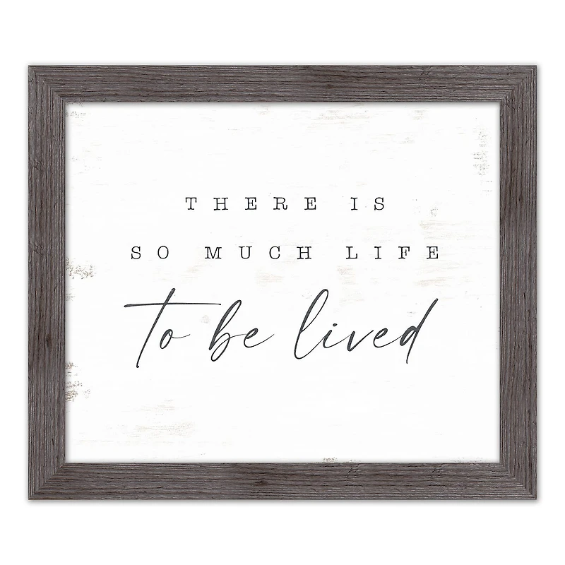 So Much Life To Be Lived Western Framed Print