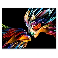 Designart - Kissing Minds Graphic Art