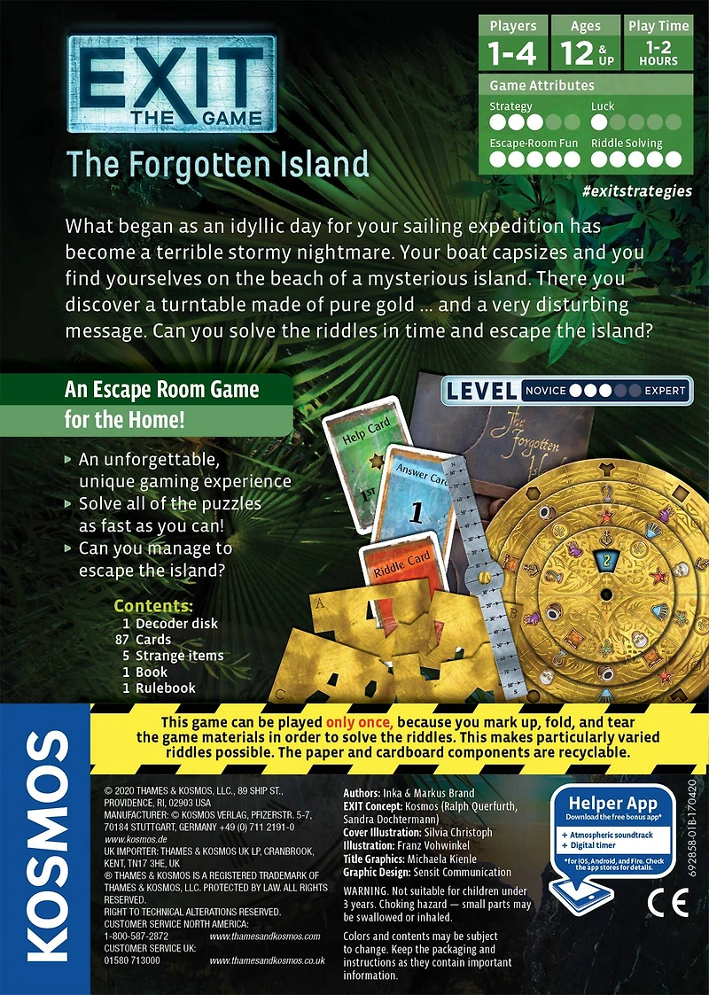 Thames & Kosmos EXIT: The Forgotten Island Game