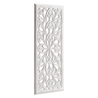 Habitat Augustus White Leaner Wood Wall Medallion