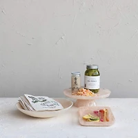 Hello Honey® 12" Light Pink Matte Marbled Resin Serving Bowl