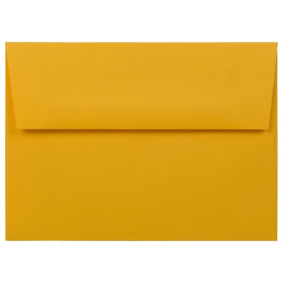 JAM Paper A6 Gold Yellow Invitation Envelopes, 100ct.