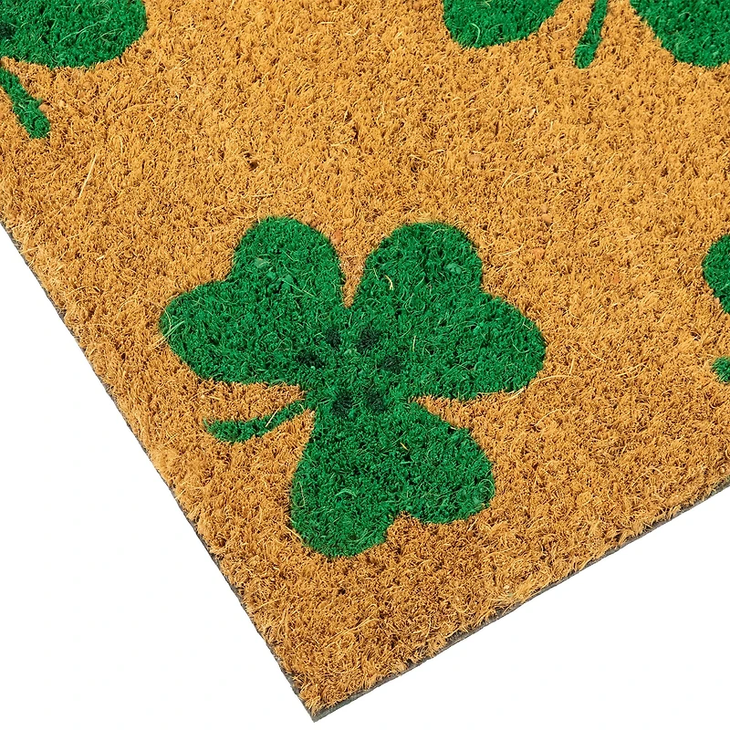 St. Patrick's Day Shamrock Doormat