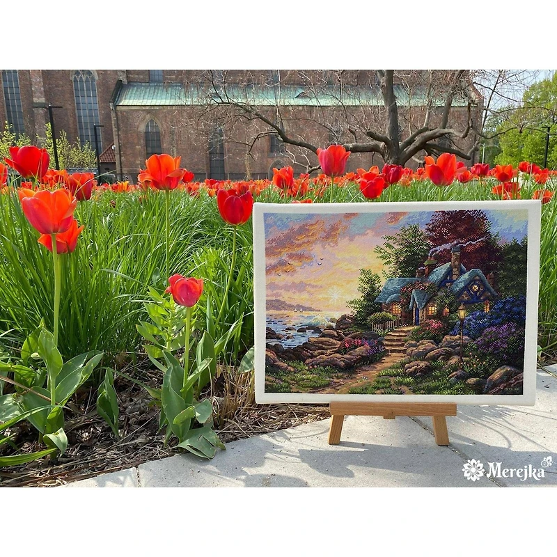 Merejka Seaside Hideaway Counted Cross Stitch Kit