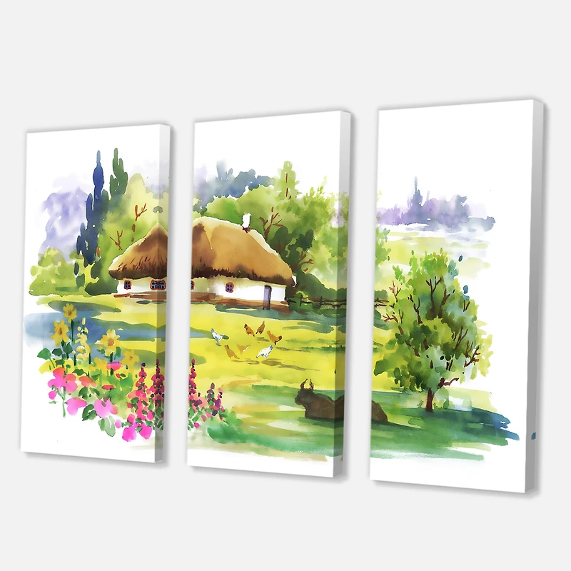 Designart - Rural House In Blossoming Greenlands