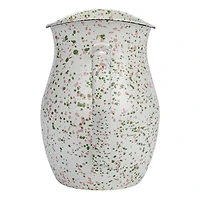 Hello Honey® 6.5" Mint & Pink Splatterware Enameled Metal Pitcher