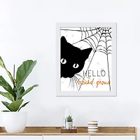 Hello Gourd-geous 11" x 14" White Framed Print Under Plexiglass