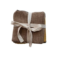 Hello Honey® 10.5" Cotton Knit Dishcloth with Loop Set