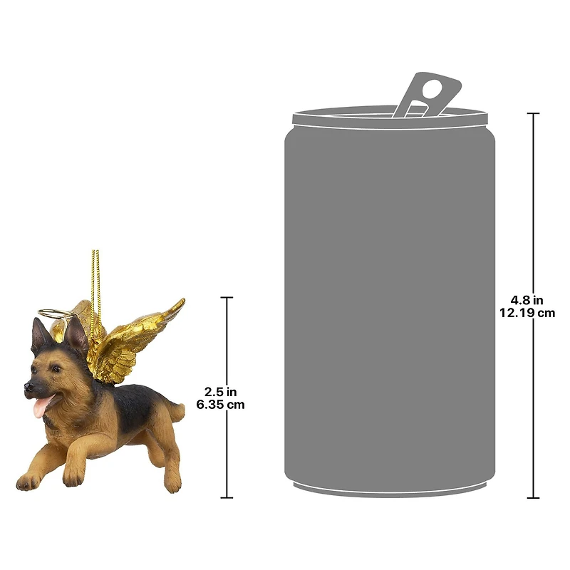 Design Toscano Honor the Pooch German Shepherd Angel Ornament