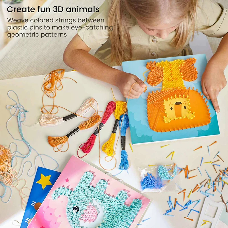 Arteza® Kids String Art Animal Set