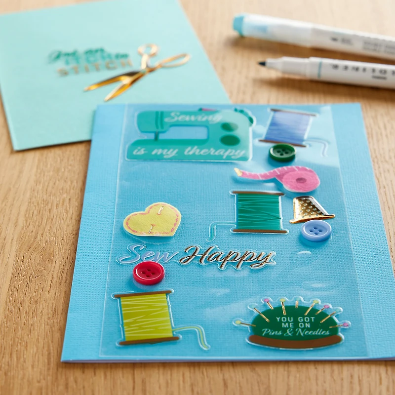 Sewing Dimensional Stickers by Recollections™