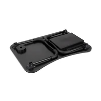 Mind Reader Black Foldable Lap Tray with Storage Drawer