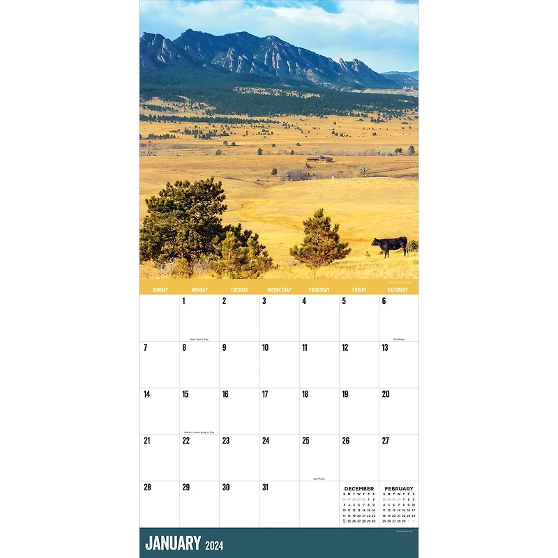 TF Publishing 2024 Ranch Life Wall Calendar