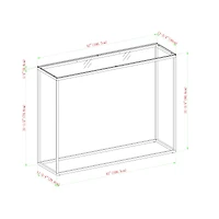 Walker Edison 42" Glass & Gold Open Box Entry Table