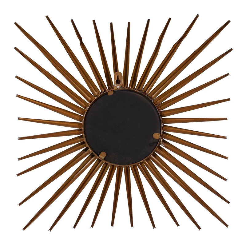 Gold Metal Rustic Wall Mirror Set