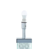 31" Gray Glass Glam Table Lamp