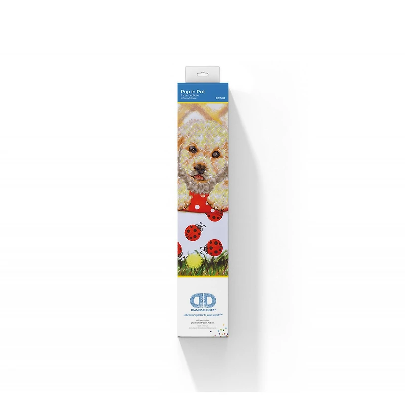 Diamond Dotz® Intermediate Pup in Pot Diamond Painting Kit