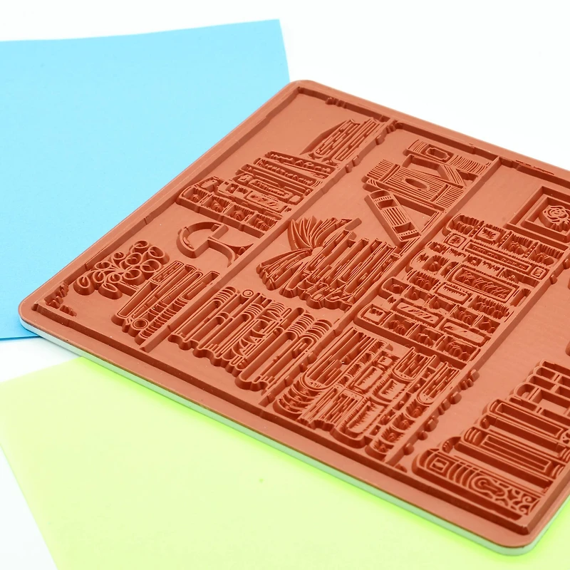 Full Book Shelf Cling Stamp by Recollections™