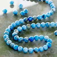 Light Sapphire Shell Round Beads, 6mm by Bead Landing™