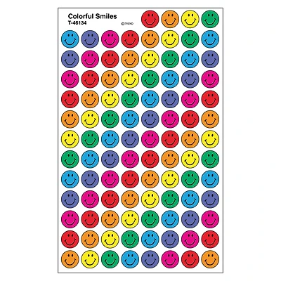 Trend Enterprises® Colorful Smiles superSpots® Stickers, 800ct.