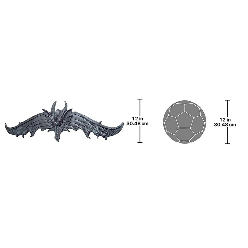 Design Toscano The Hardwick Dragon Wall Pediment Set