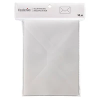 12 Packs: 50 ct. (600 total) 5.25" x 7.25" White Vellum Envelopes by Recollections™