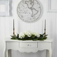 9" Hydrangea & Eucalyptus Floral Arrangement