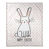 Hoppy Easter Bunny Throw Blanket
