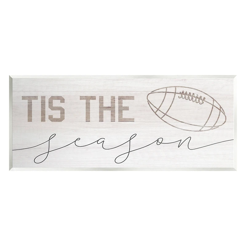 Stupell Industries Tis The Season Football Wall Plaque Art