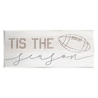 Stupell Industries Tis The Season Football Wall Plaque Art