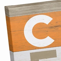 Creepy Wood Slats Canvas Wall Art