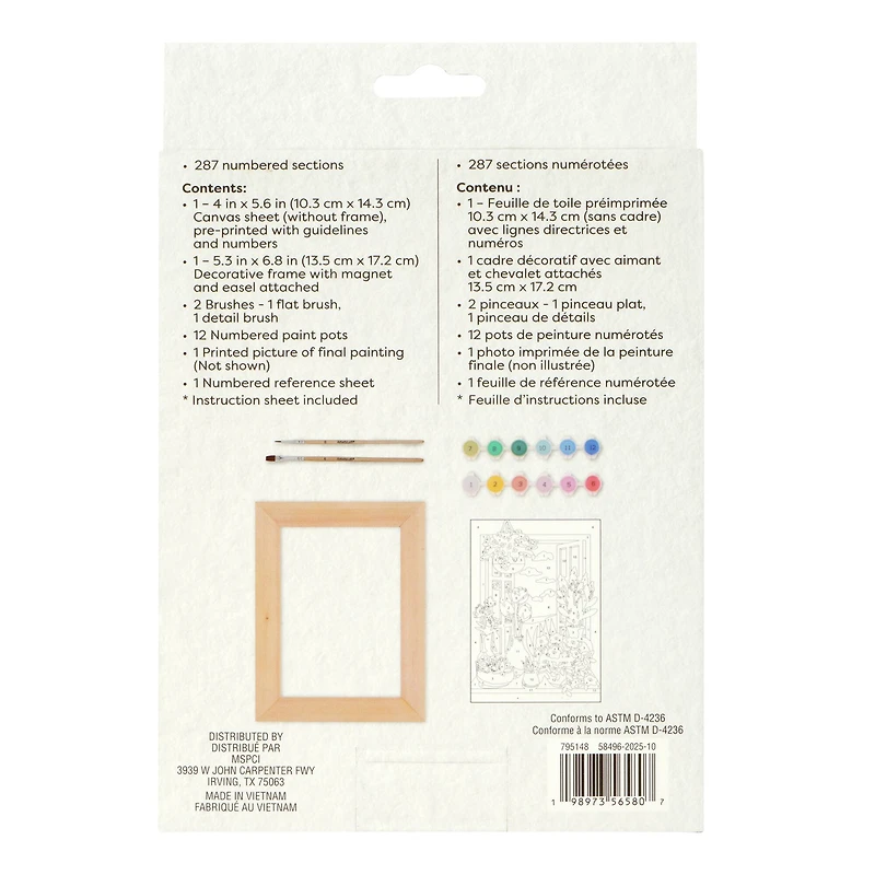 Window Scene Paint-by-Number Framed Mini Kit by Artist's Loft®