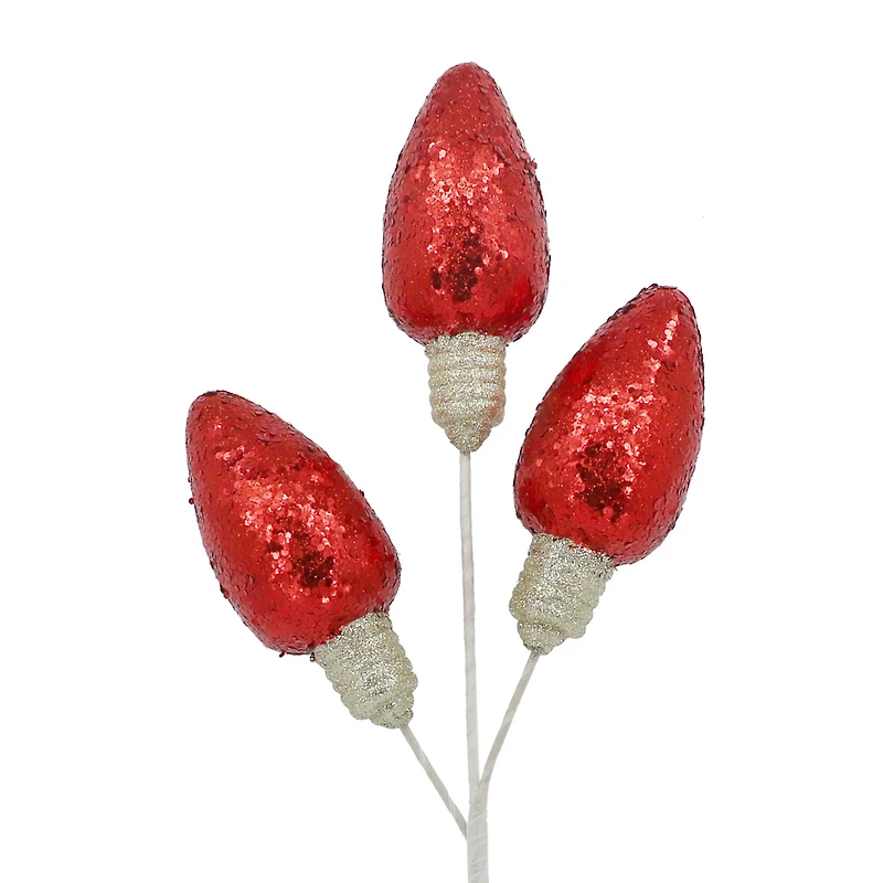 28" Glitter Light Bulbs Stem by Ashland