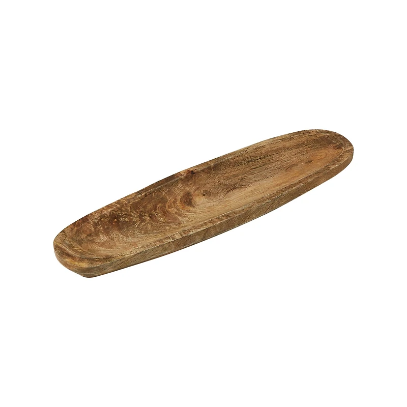 Hello Honey® 12" Natural Boho Oval Wood Tray