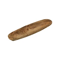 Hello Honey® 12" Natural Boho Oval Wood Tray