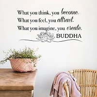 WallPops Become What You Think Wall Quote