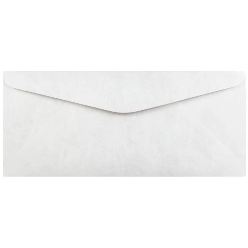 JAM Paper 4.5" x 10.375" White Tyvek Envelopes, 25ct.