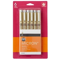 6 Packs: 6 ct. (36 total) Pigma® Micron™ 08 Fine Line Black Pens